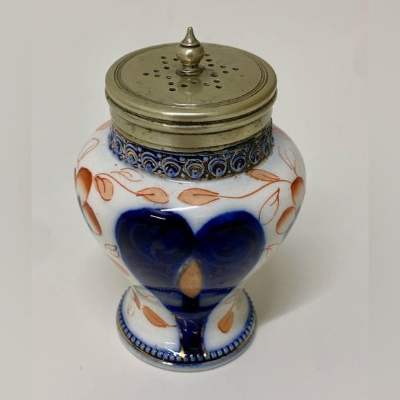 19th Century Antique EPNS Gaudy Welsh Unrecorded Pattern Sterling Lid Salt Shake - Picture 3 of 14